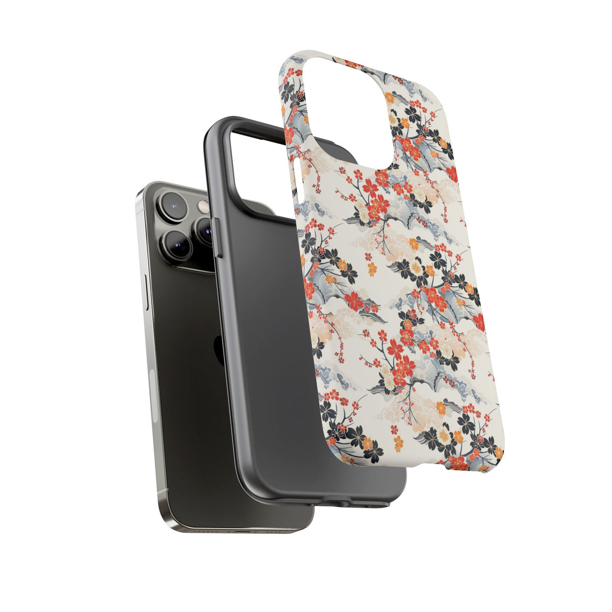 Japanese Pattern Phone Case – Elegant & Timeless Design for Your Phone 302