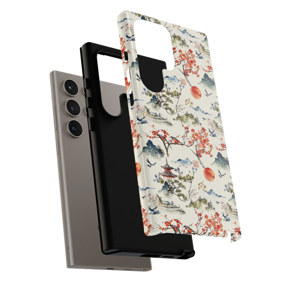 Japanese Pattern Phone Case – Elegant & Timeless Design for Your Phone 120