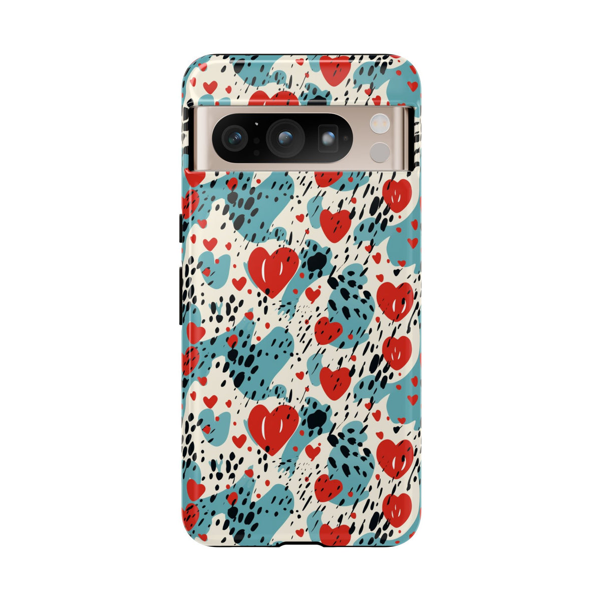 Heart Pattern Phone Case – Stylish & Loving Design for Your Device 822