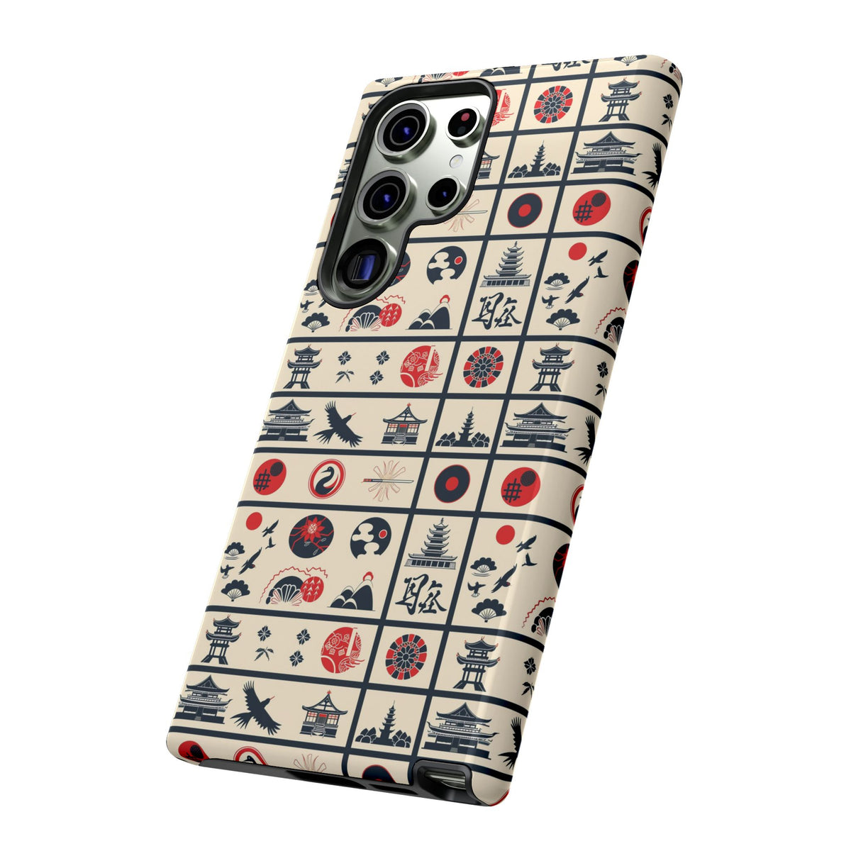 Japanese Pattern Phone Case – Elegant & Timeless Design for Your Phone 099