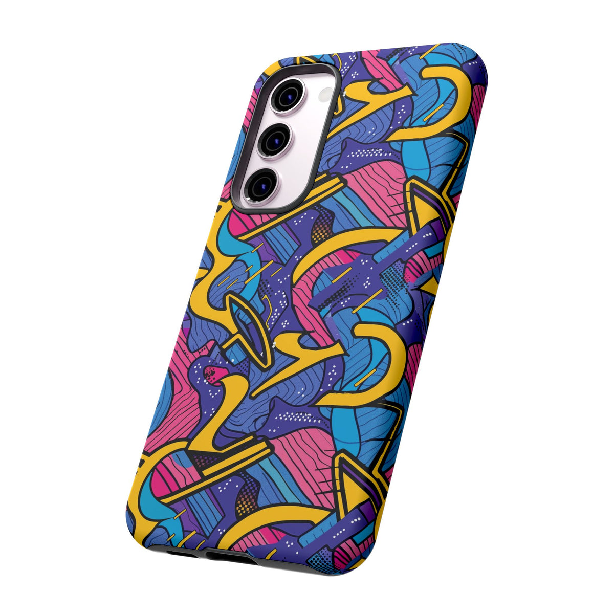 90s Themed Seamless Pattern Phone Case – Embrace Retro Style and Protection 249