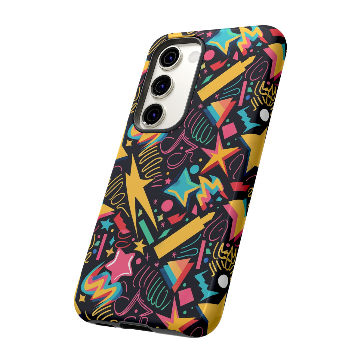 90s Themed Seamless Pattern Phone Case – Embrace Retro Style and Protection 232