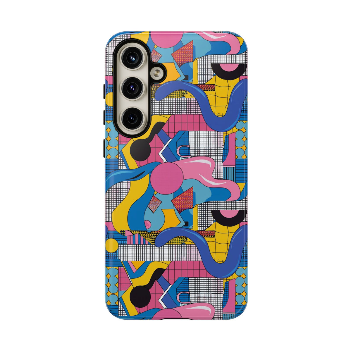 90s Themed Seamless Pattern Phone Case – Embrace Retro Style and Protection 224