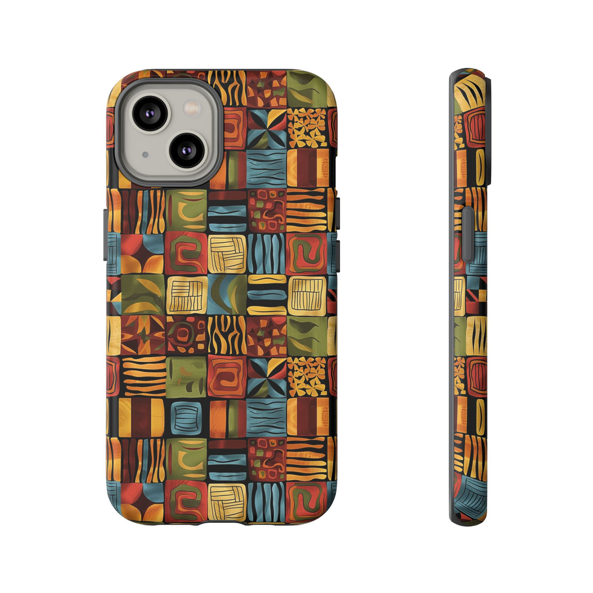 Stylish African Pattern Phone Case – Unique and Vibrant Protection 075