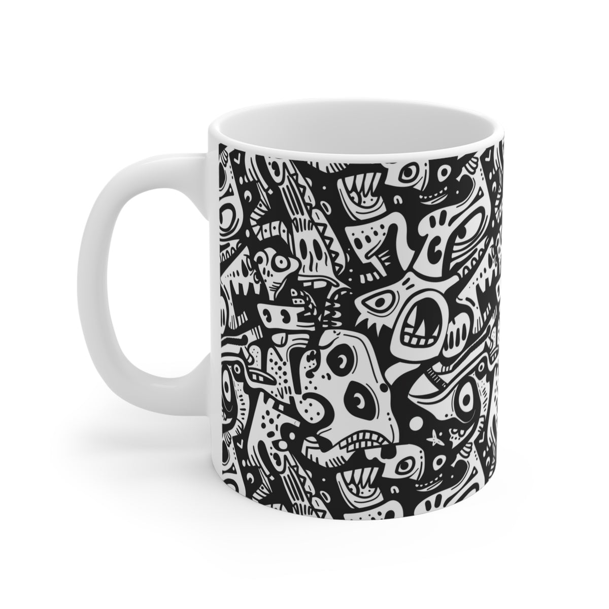 Artistic Doodle Coffee Mug - Sip with Imagination 133