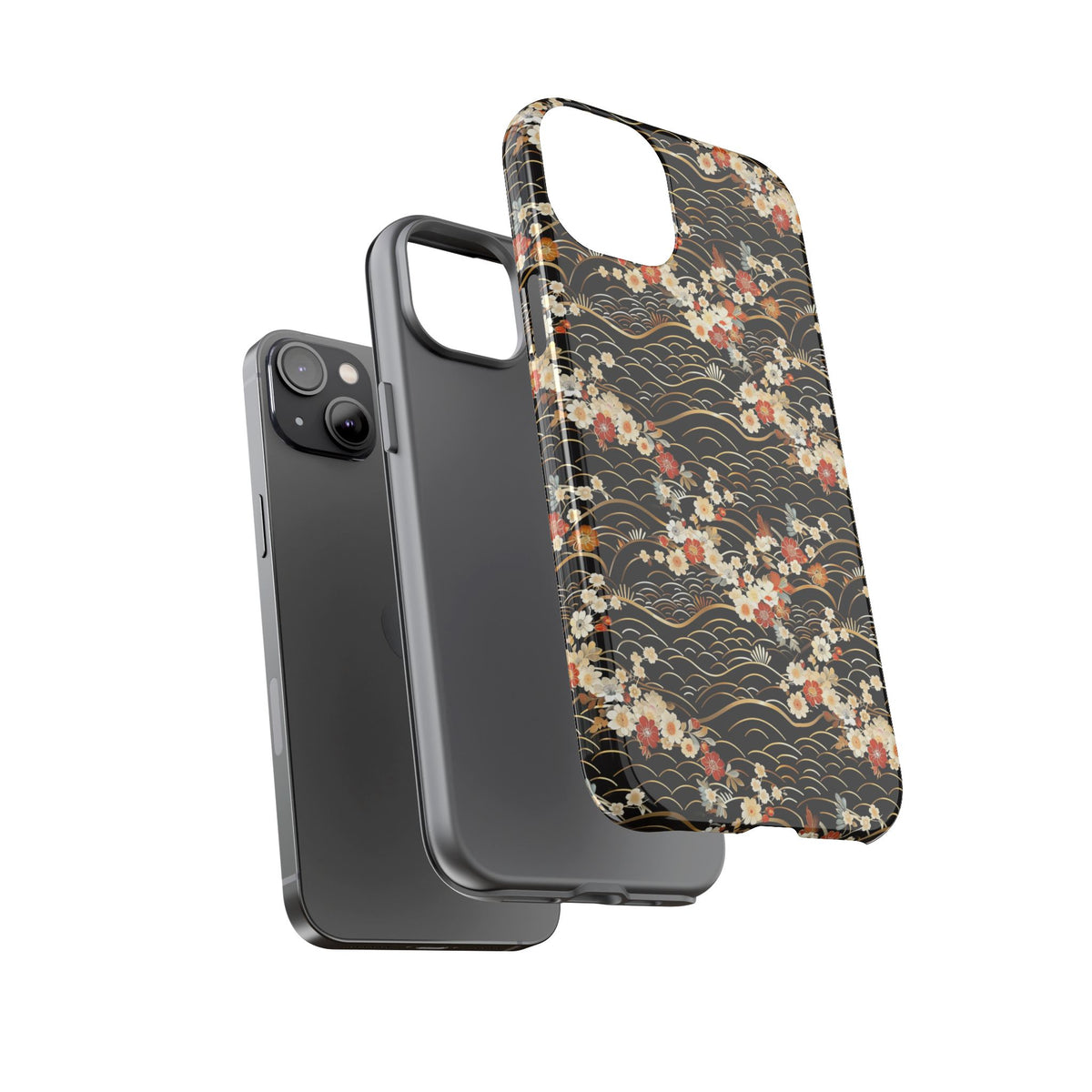 Japanese Pattern Phone Case – Elegant & Timeless Design for Your Phone 097