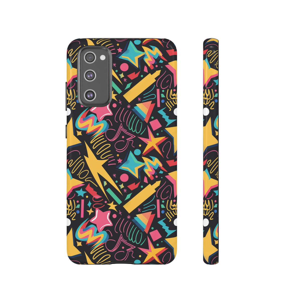 90s Themed Seamless Pattern Phone Case – Embrace Retro Style and Protection 232