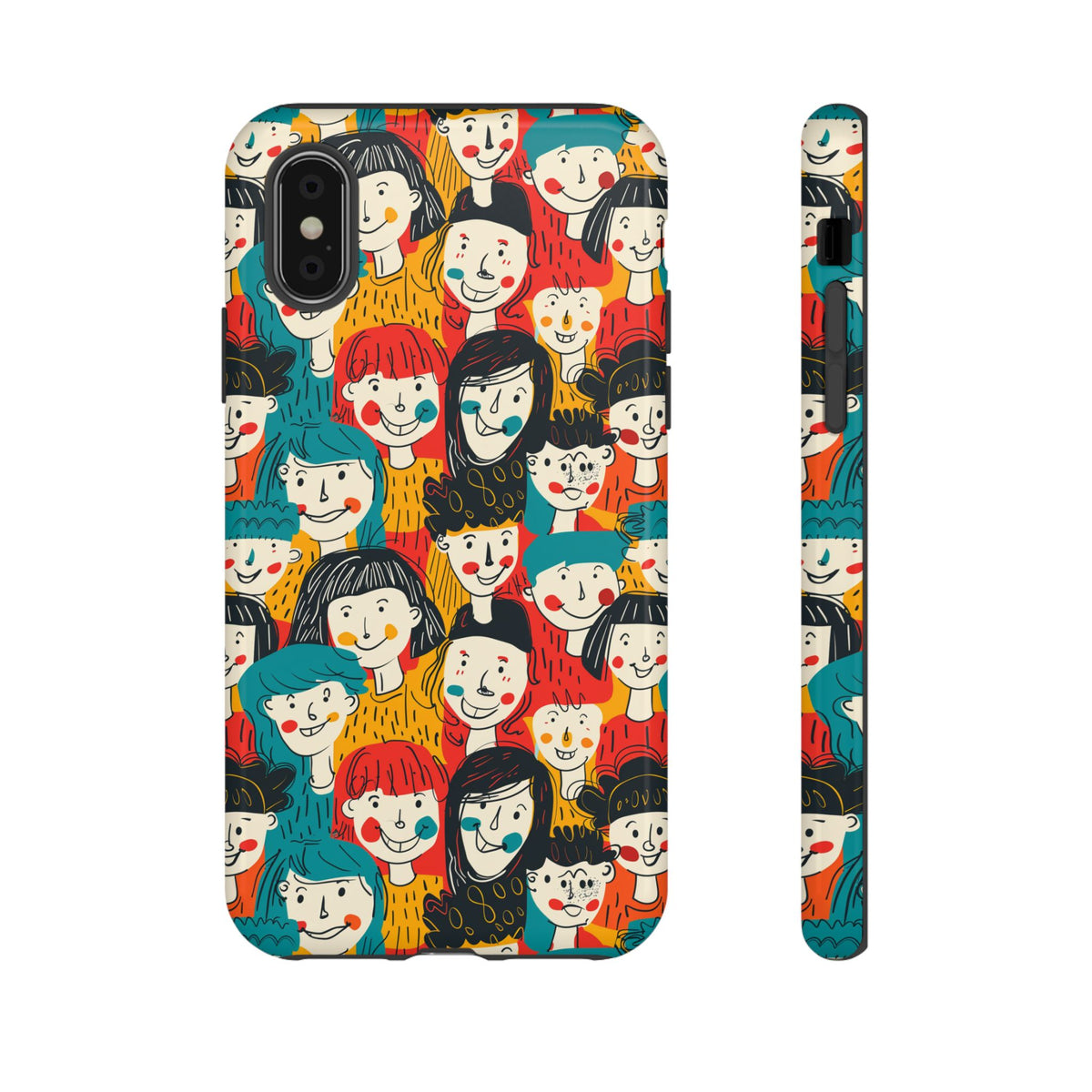 Happy Faces Phone Case – Joyful and Cheerful Design for a Bright Look 3