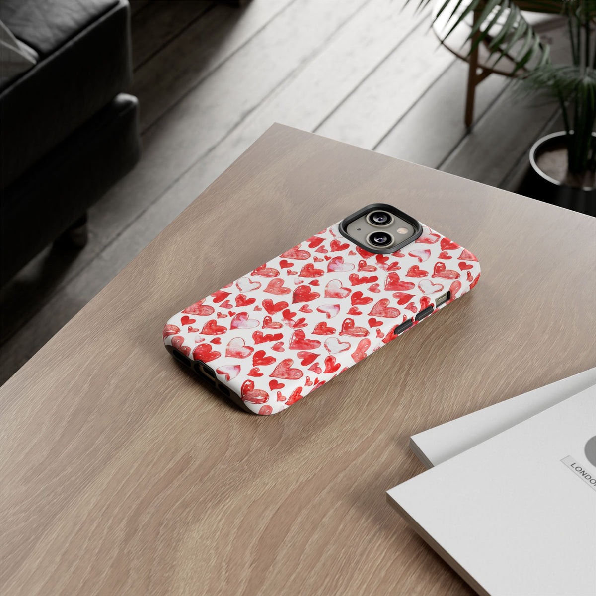 Heart Pattern Phone Case – Stylish & Loving Design for Your Device 813