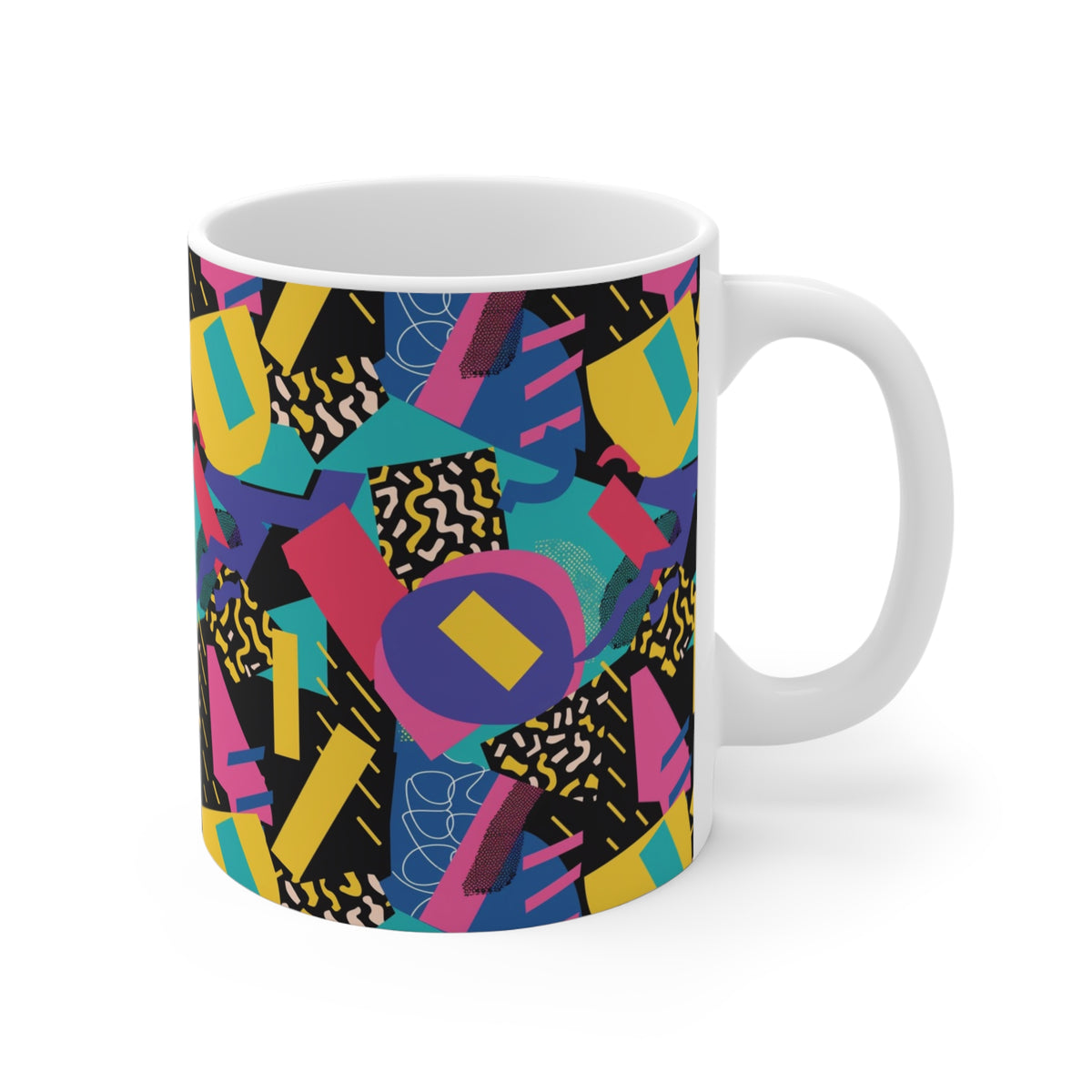 90s Retro Coffee Mug - Full Wrap Design 590