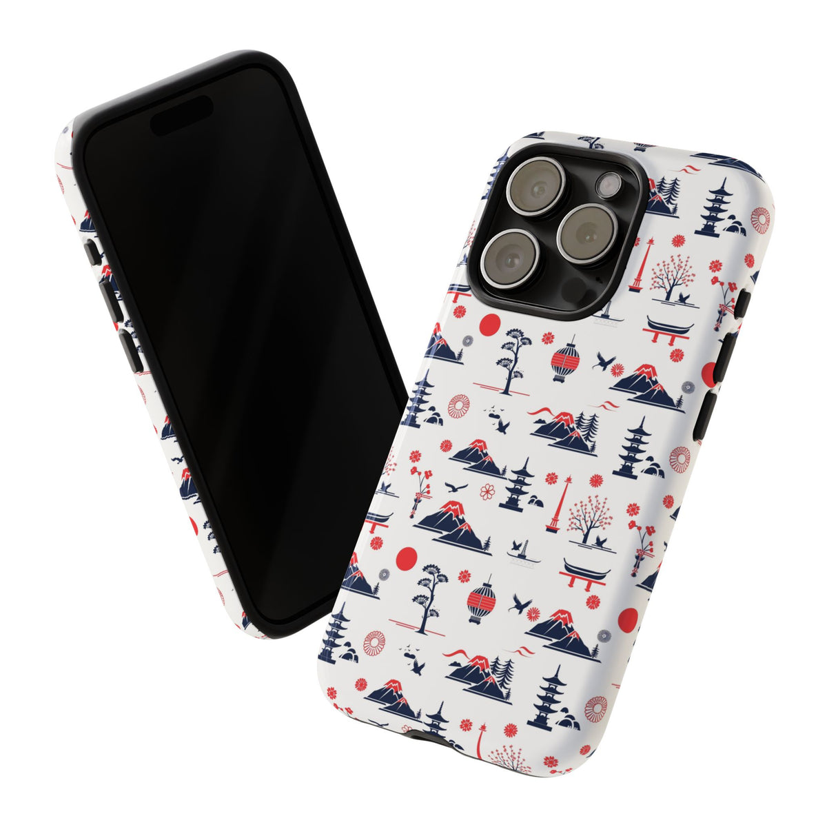 Japanese Pattern Phone Case – Elegant & Timeless Design for Your Phone 079