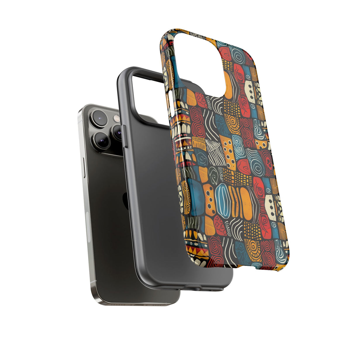 Stylish African Pattern Phone Case – Unique and Vibrant Protection 159