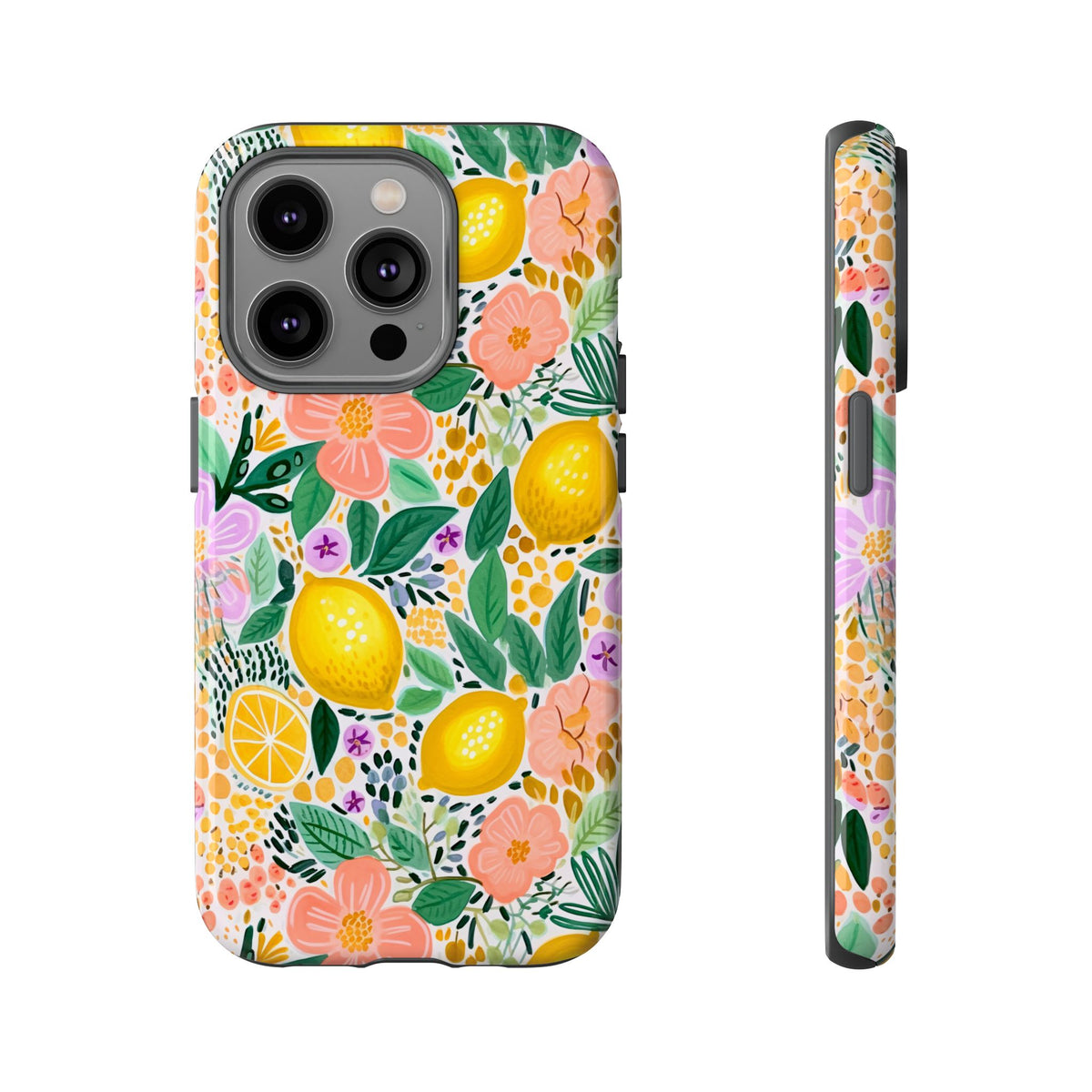 Cute Summer Lemons Phone Case – Refreshing Citrus Design for Your Phone