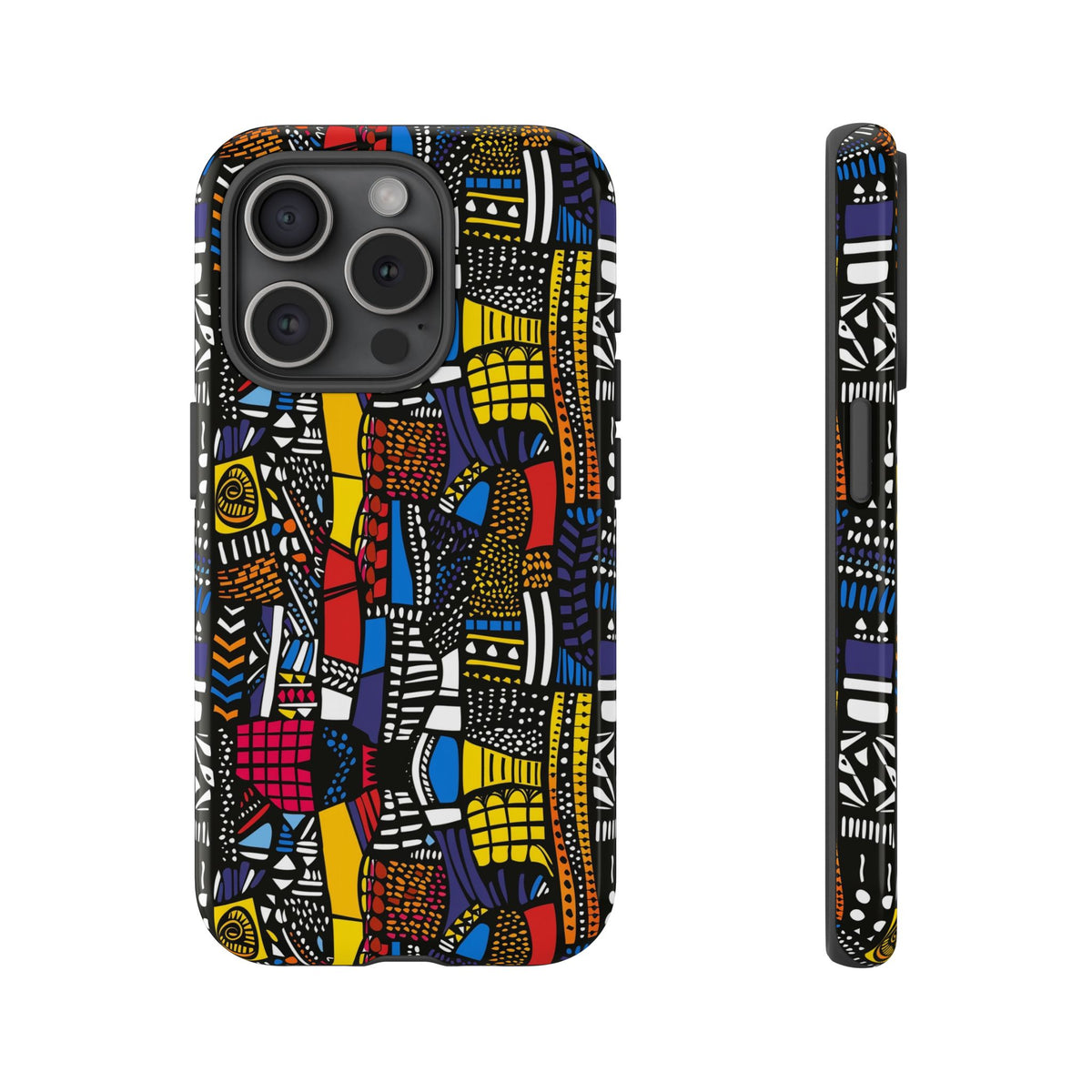 Stylish African Pattern Phone Case – Unique and Vibrant Protection 201