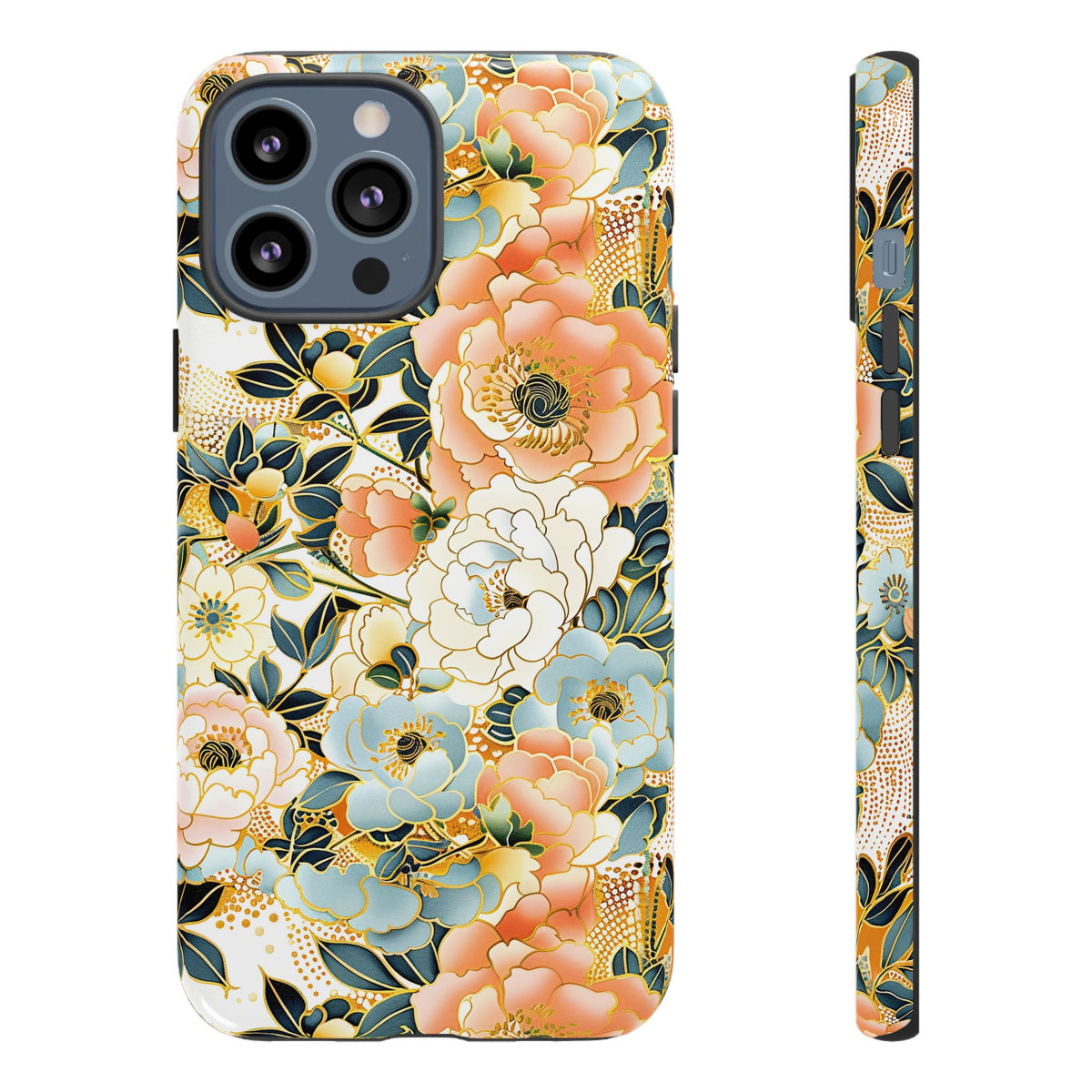 Japanese Blossom Asian Floral Design Phone Case – Elegant Floral Phone Cover 5