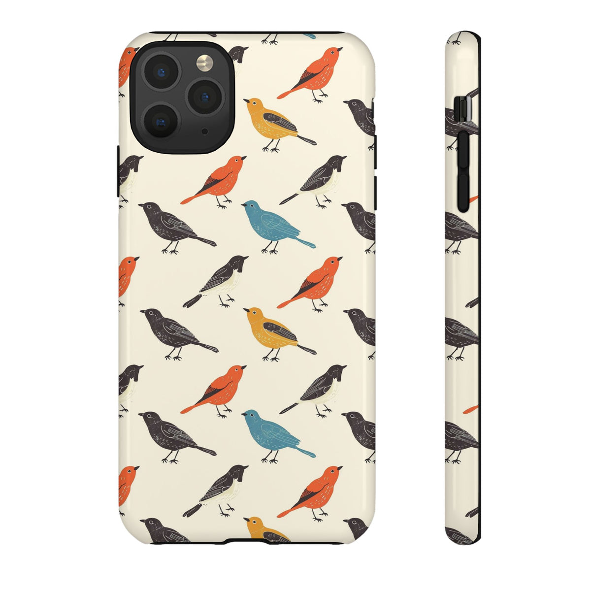 Birds Seamless Pattern Phone Case – Elegant and Timeless Avian Design 5