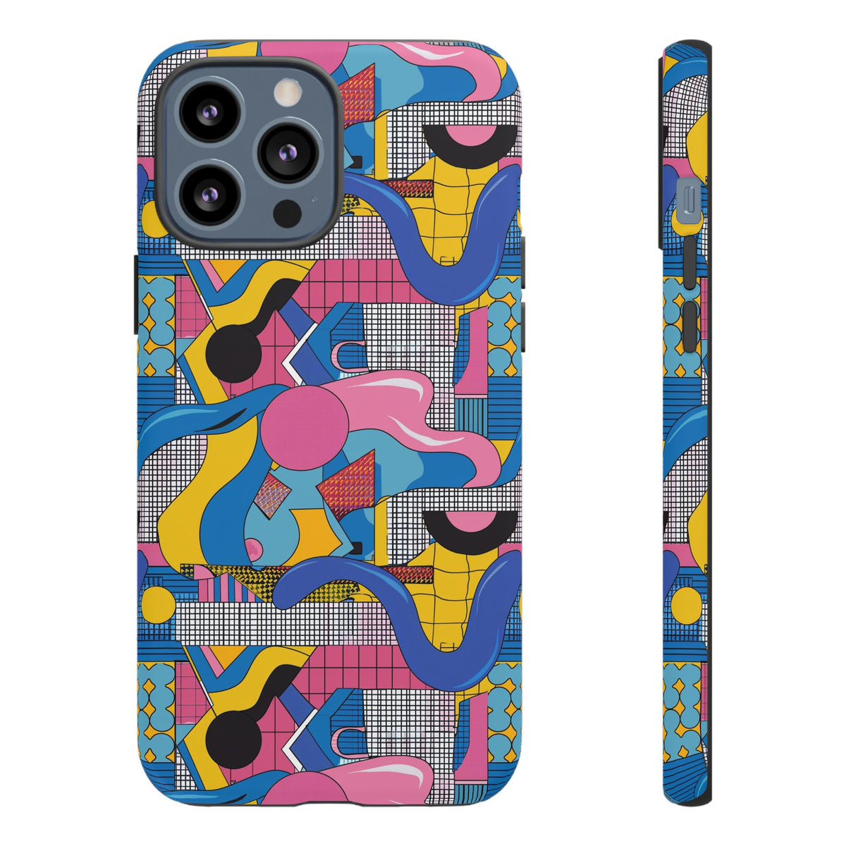 90s Themed Seamless Pattern Phone Case – Embrace Retro Style and Protection 224