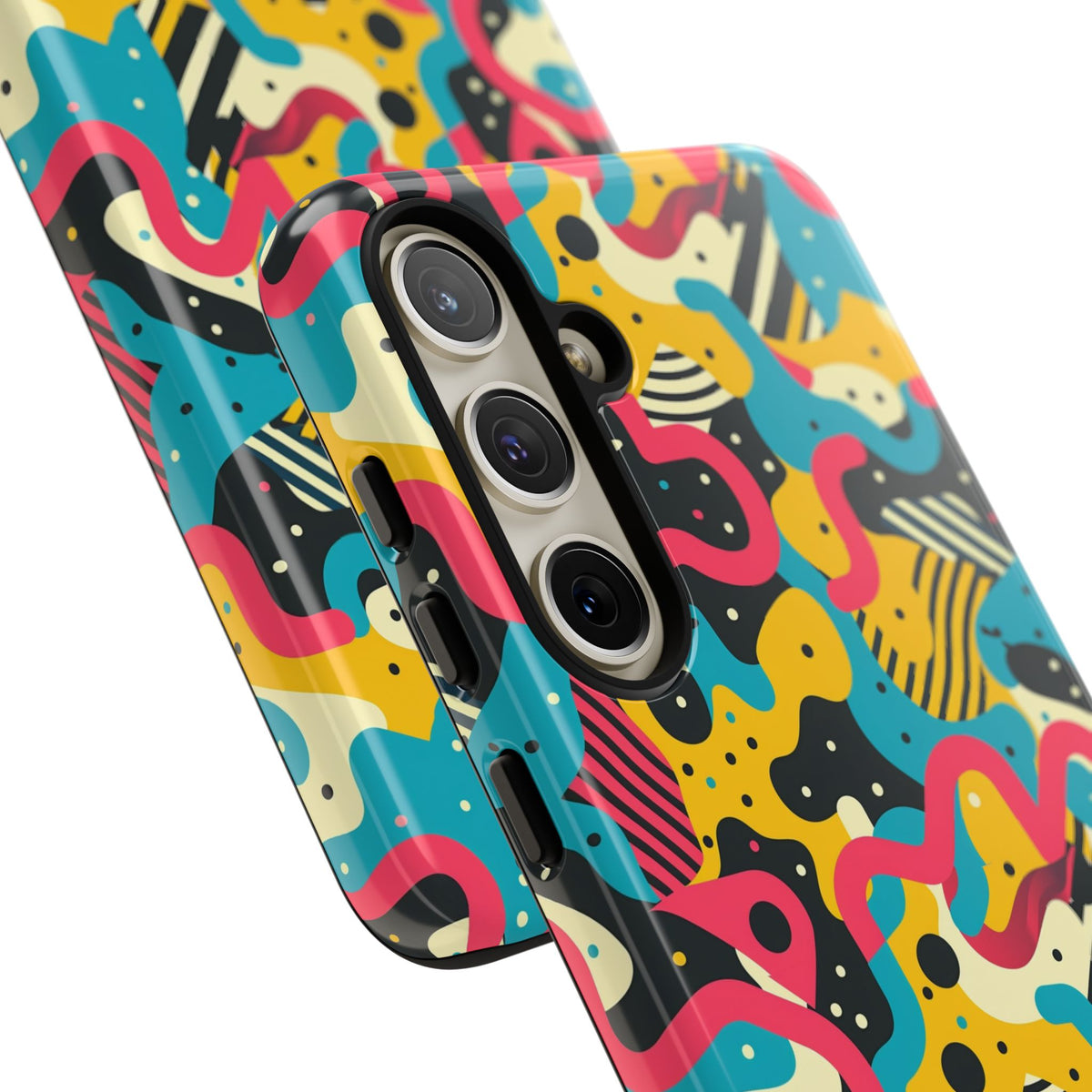 90s Themed Seamless Pattern Phone Case – Embrace Retro Style and Protection 238