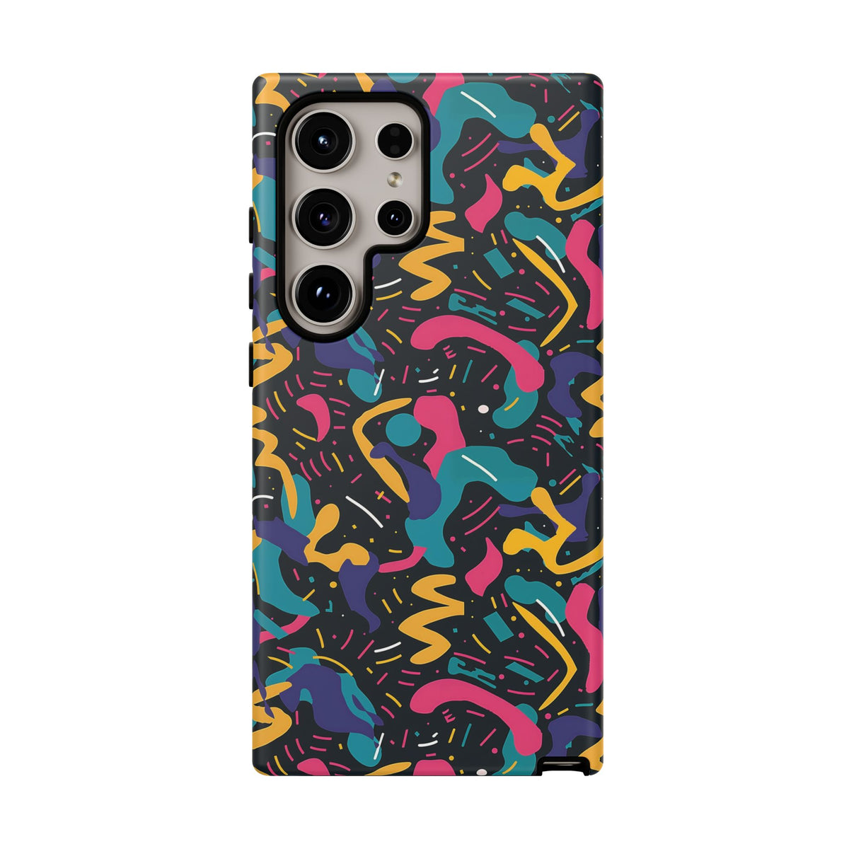 90s Themed Seamless Pattern Phone Case – Embrace Retro Style and Protection 235