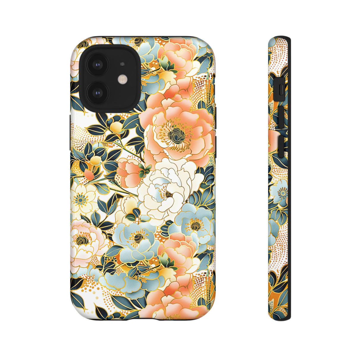 Japanese Blossom Asian Floral Design Phone Case – Elegant Floral Phone Cover 5