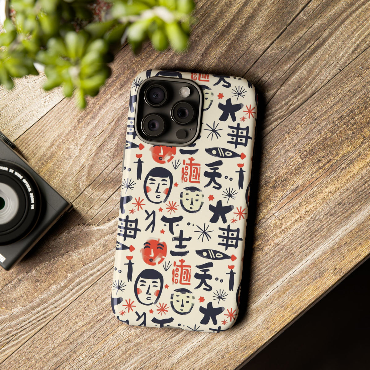 Japanese Pattern Phone Case – Elegant & Timeless Design for Your Phone 092