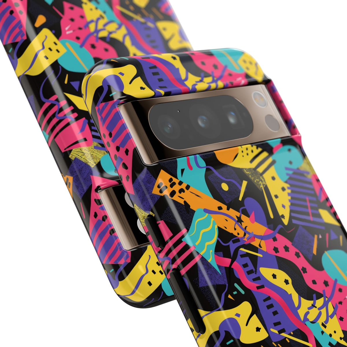 90s Themed Seamless Pattern Phone Case – Embrace Retro Style and Protection 230