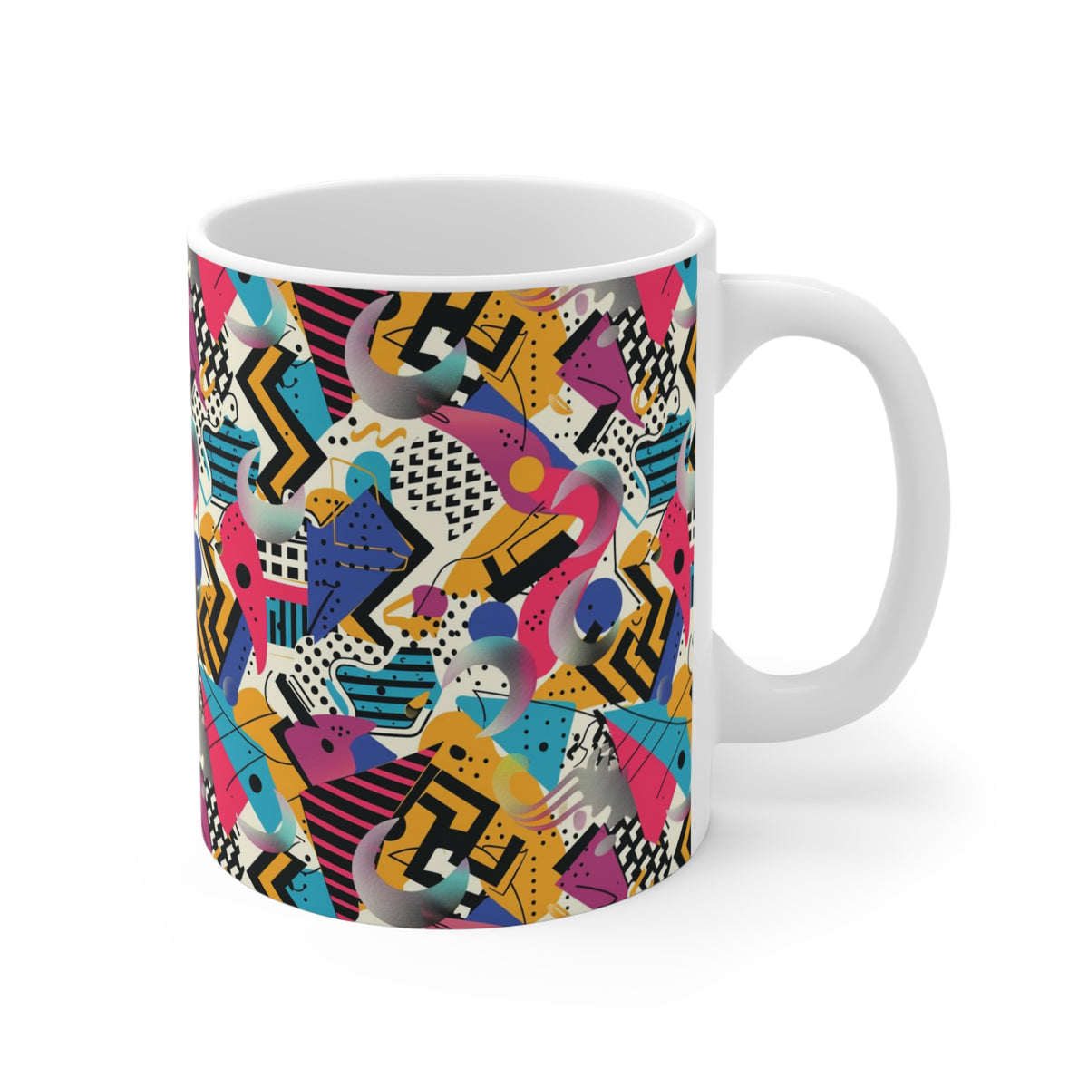 90s Retro Coffee Mug - Full Wrap Design 609