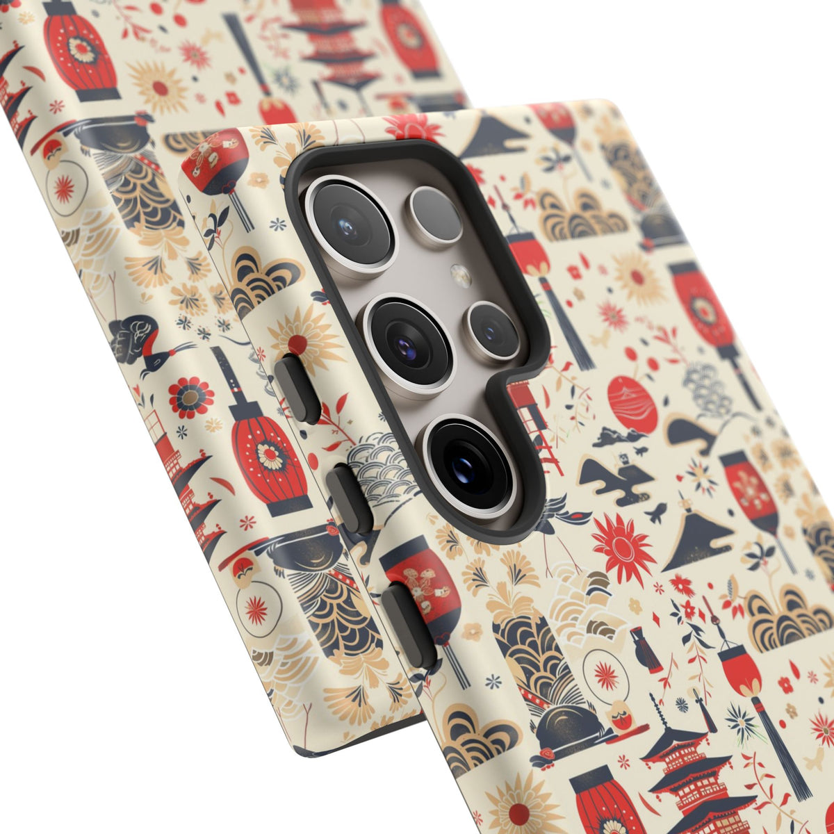 Japanese Pattern Phone Case – Elegant & Timeless Design for Your Phone 024