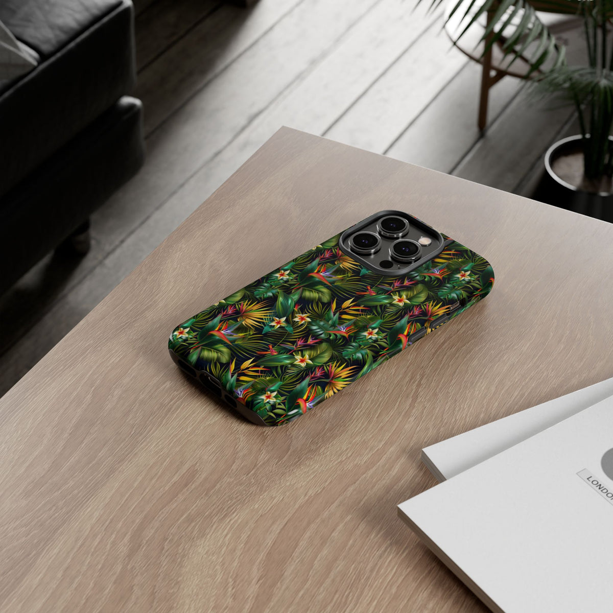 Jungle Pattern Phone Case – Exotic & Lush Design for Your Phone 348