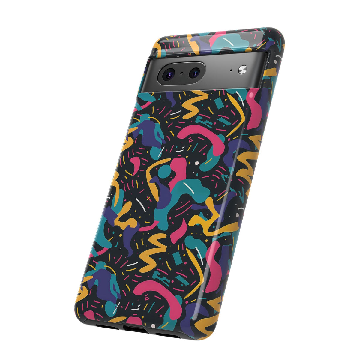 90s Themed Seamless Pattern Phone Case – Embrace Retro Style and Protection 235