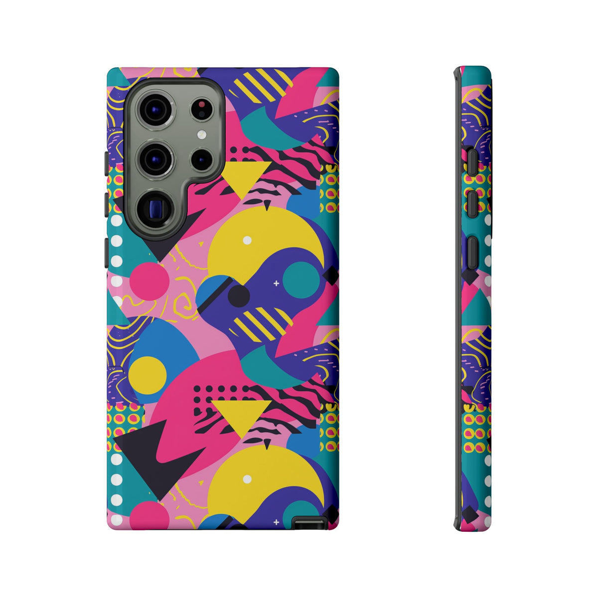 90s Themed Seamless Pattern Phone Case – Embrace Retro Style and Protection 283