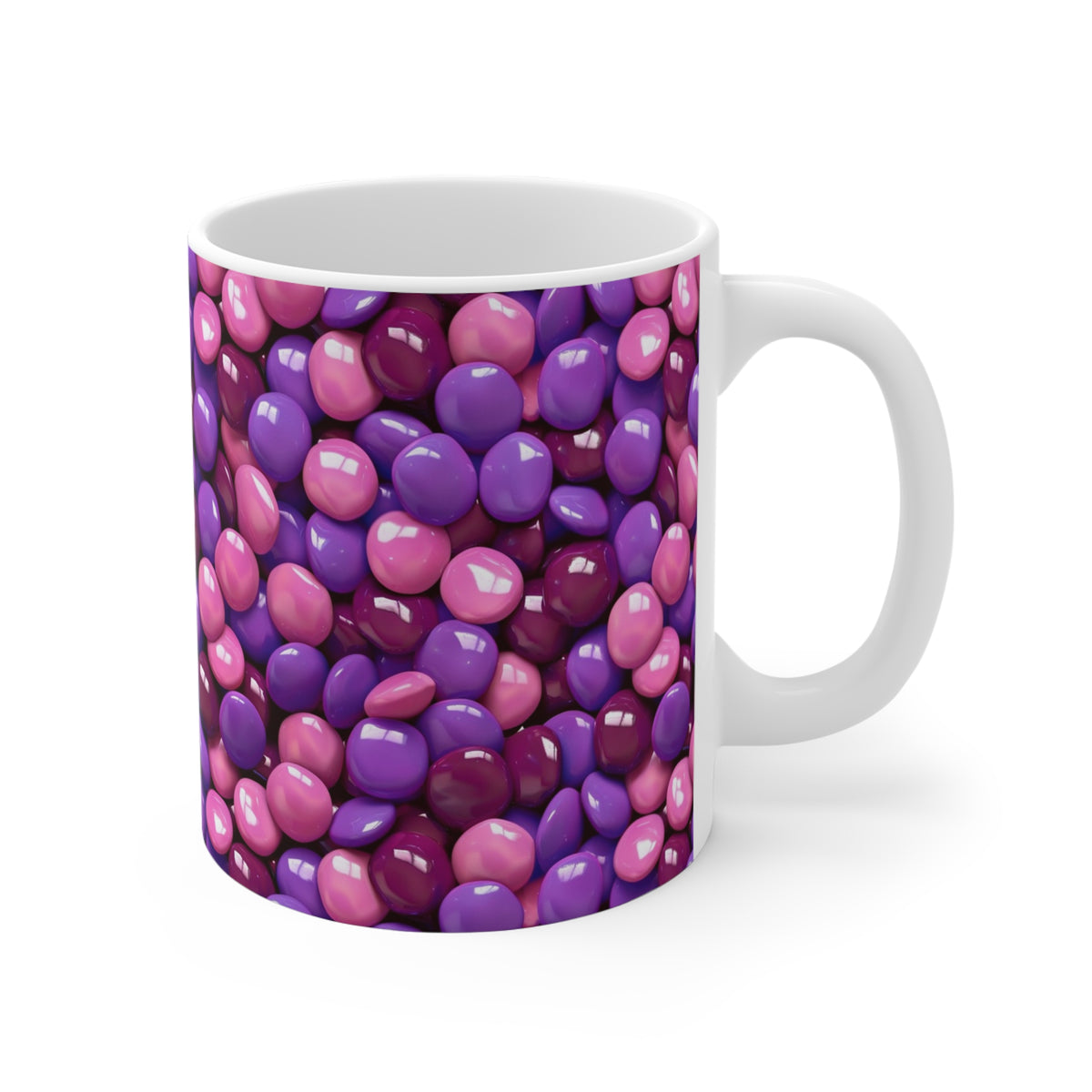 Colorful All-Over Candy Theme Coffee Mug Fun Ceramic Drinkware 412