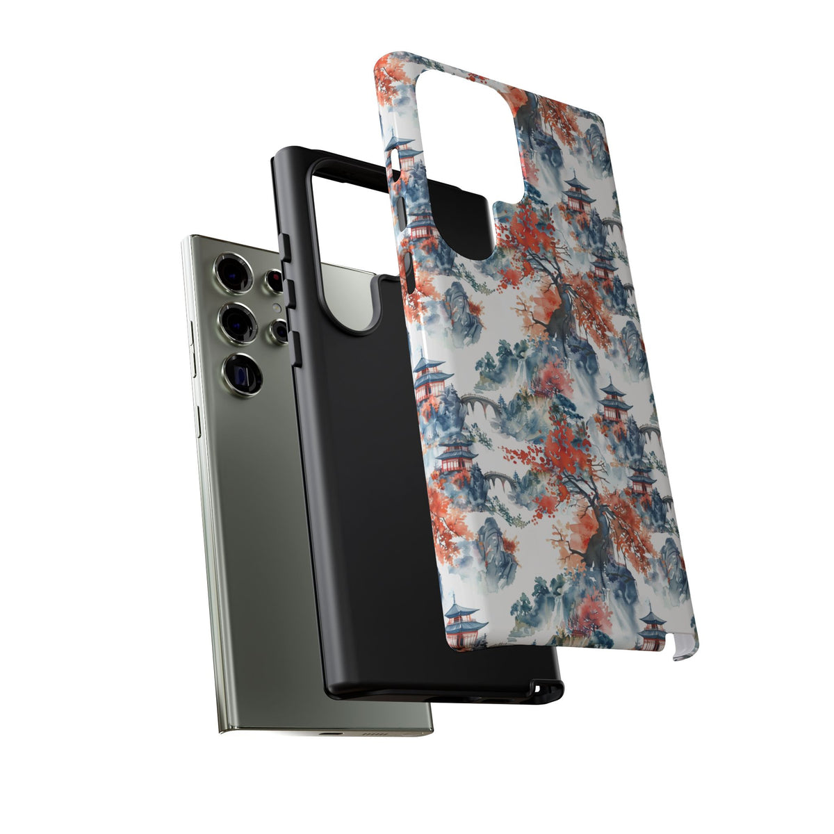 Japanese Pattern Phone Case – Elegant & Timeless Design for Your Phone 043