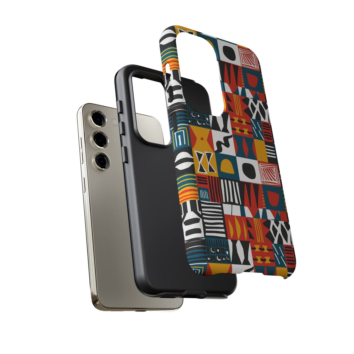 Stylish African Pattern Phone Case – Unique and Vibrant Protection 076