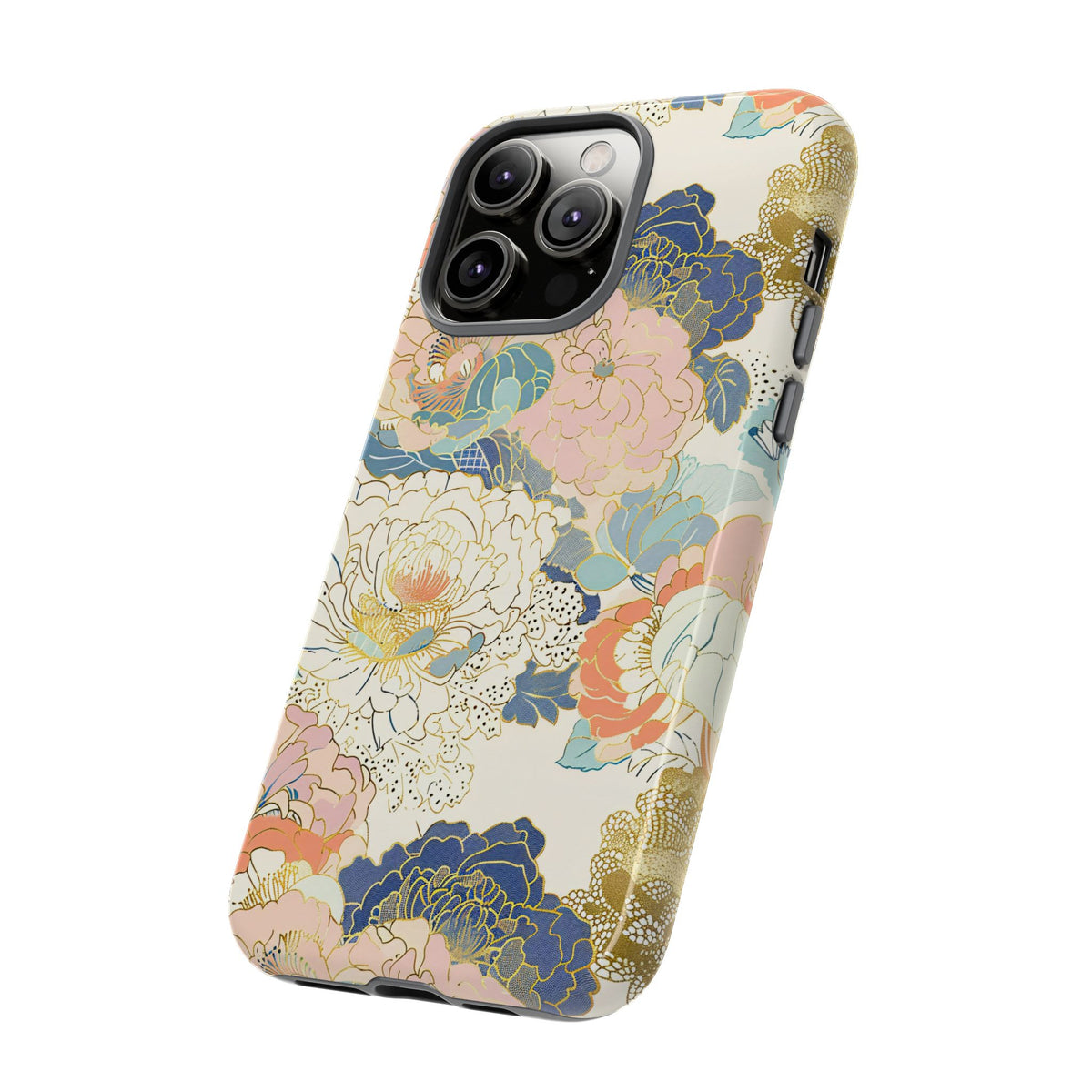 Japanese Blossom Asian Floral Design Phone Case – Elegant Floral Phone Cover 4