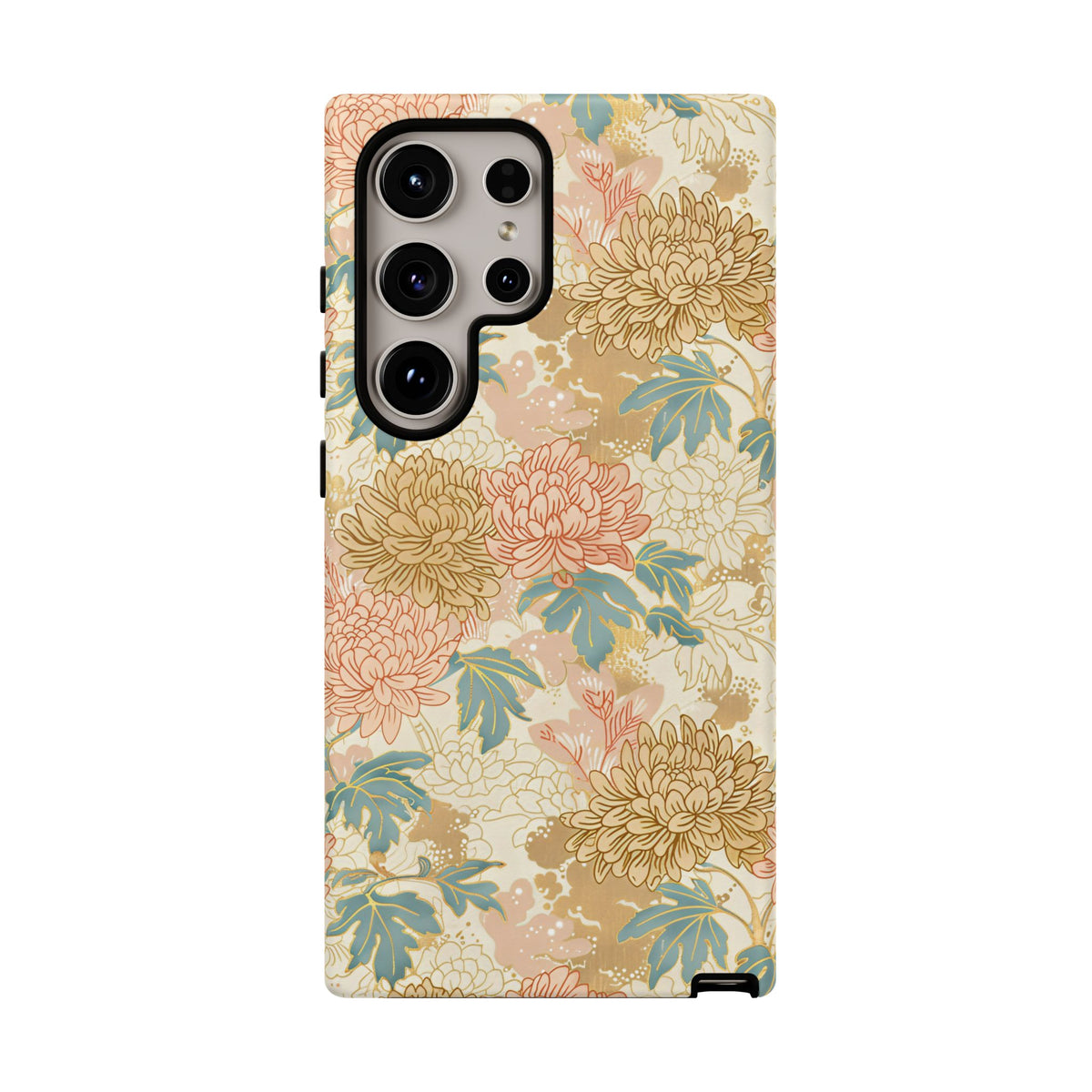 Japanese Blossom Asian Floral Design Phone Case – Elegant Floral Phone Cover