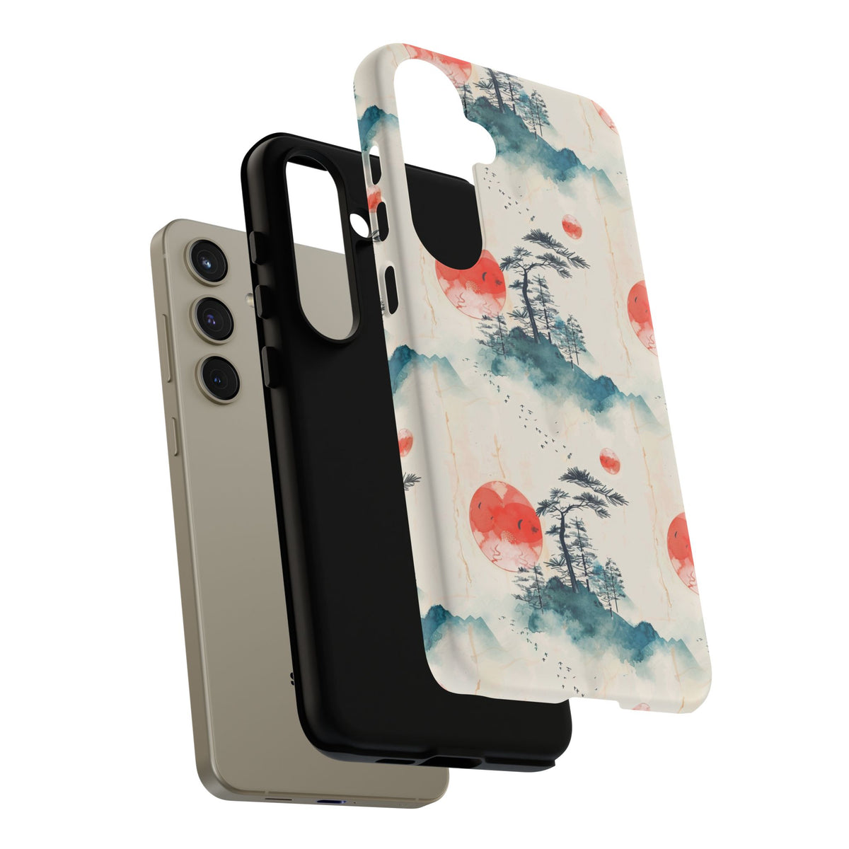 Japanese Pattern Phone Case – Elegant & Timeless Design for Your Phone 055