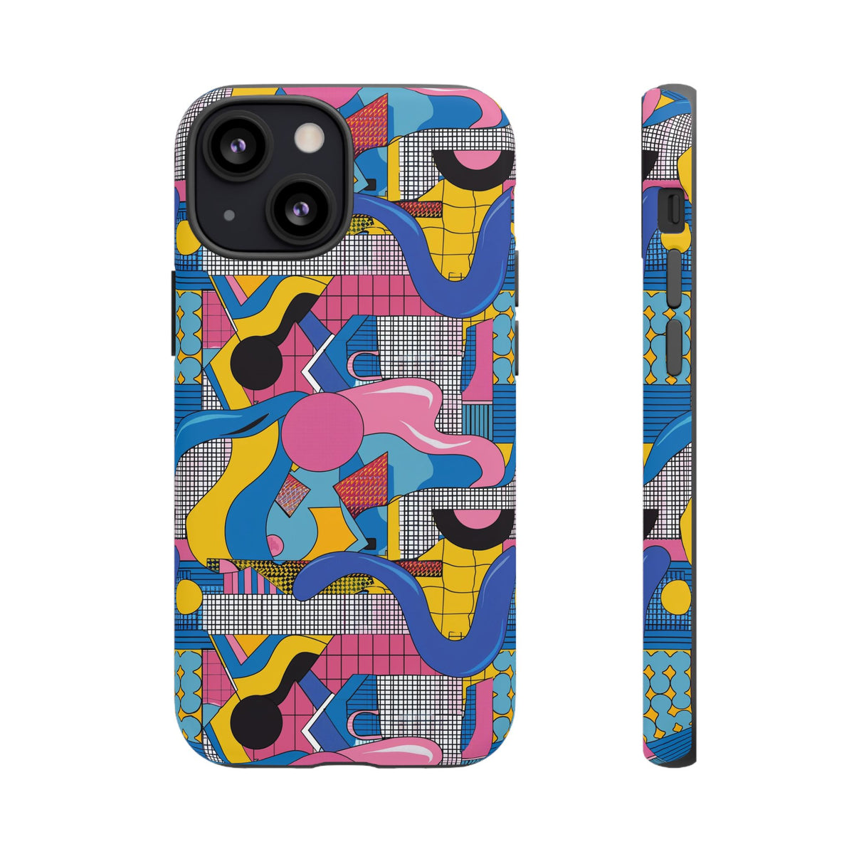 90s Themed Seamless Pattern Phone Case – Embrace Retro Style and Protection 224