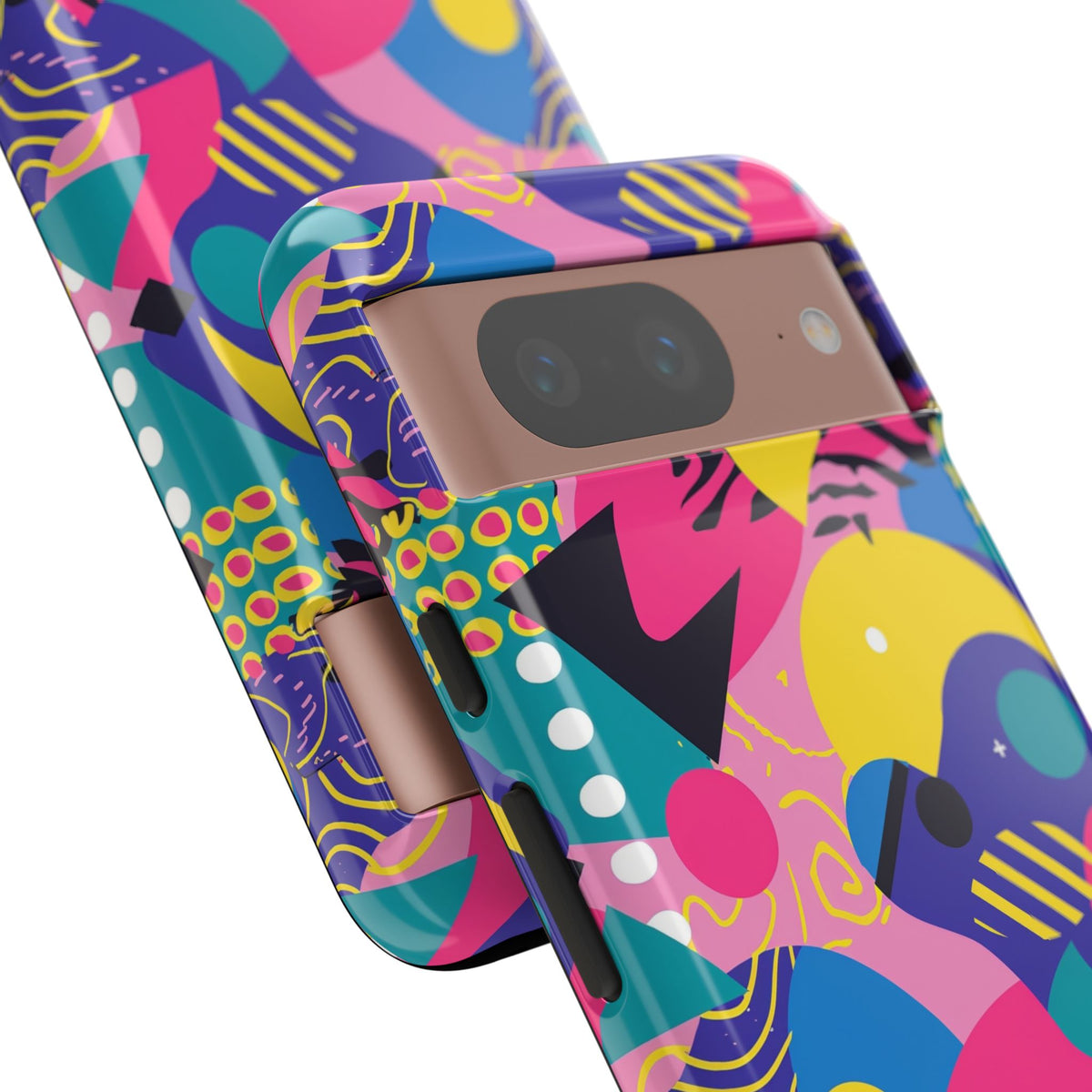 90s Themed Seamless Pattern Phone Case – Embrace Retro Style and Protection 283