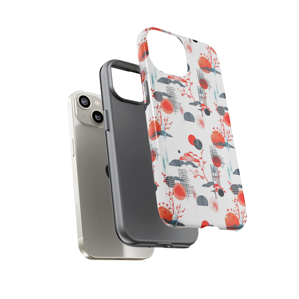 Japanese Pattern Phone Case – Elegant & Timeless Design for Your Phone 082