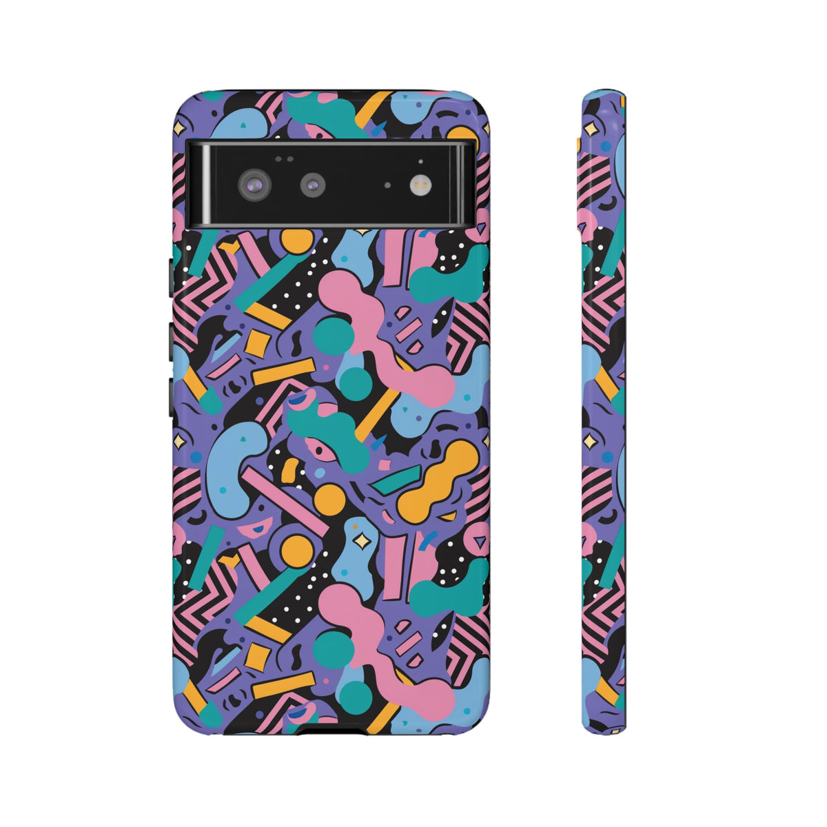 90s Themed Seamless Pattern Phone Case – Embrace Retro Style and Protection 234