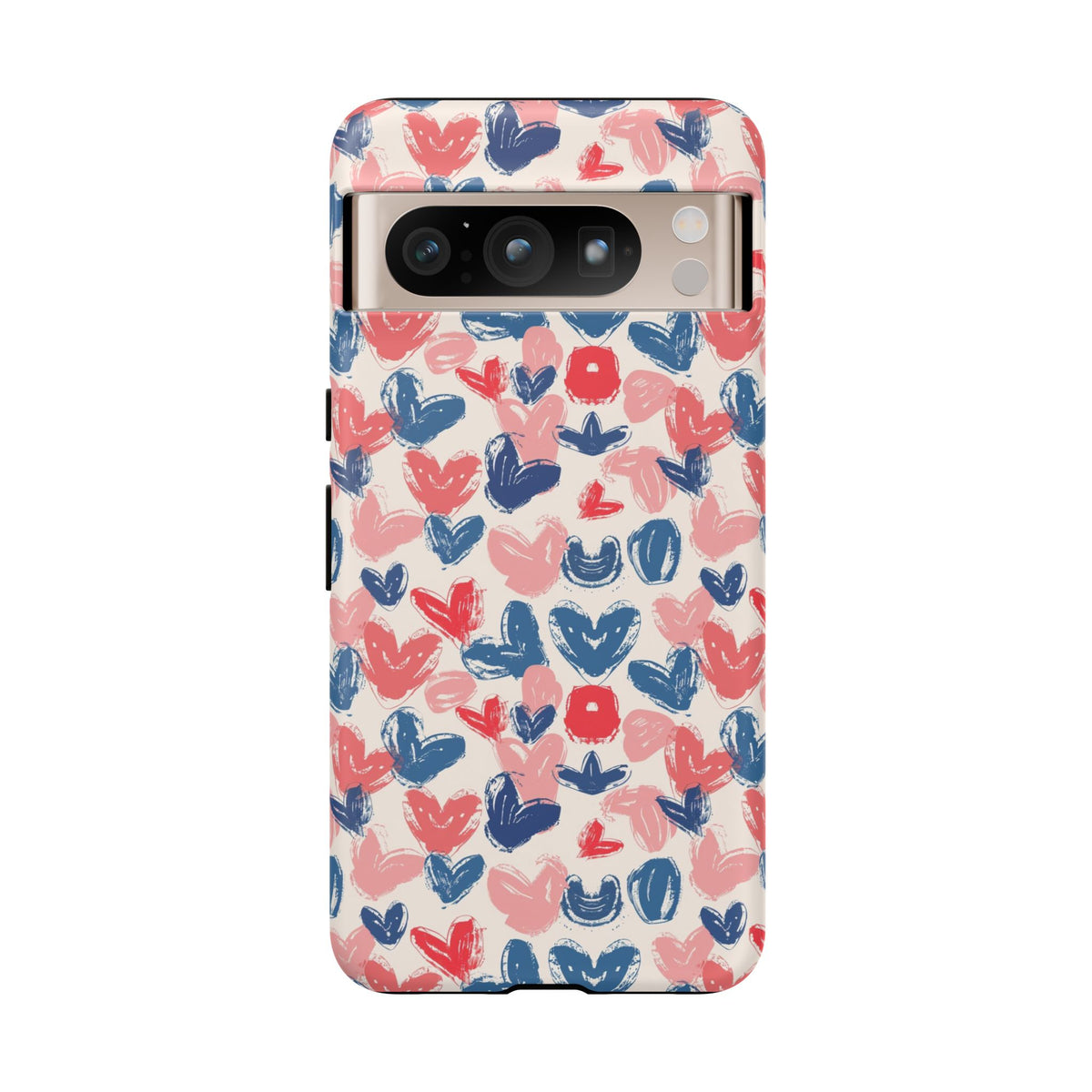 Heart Pattern Phone Case – Stylish & Loving Design for Your Device 354