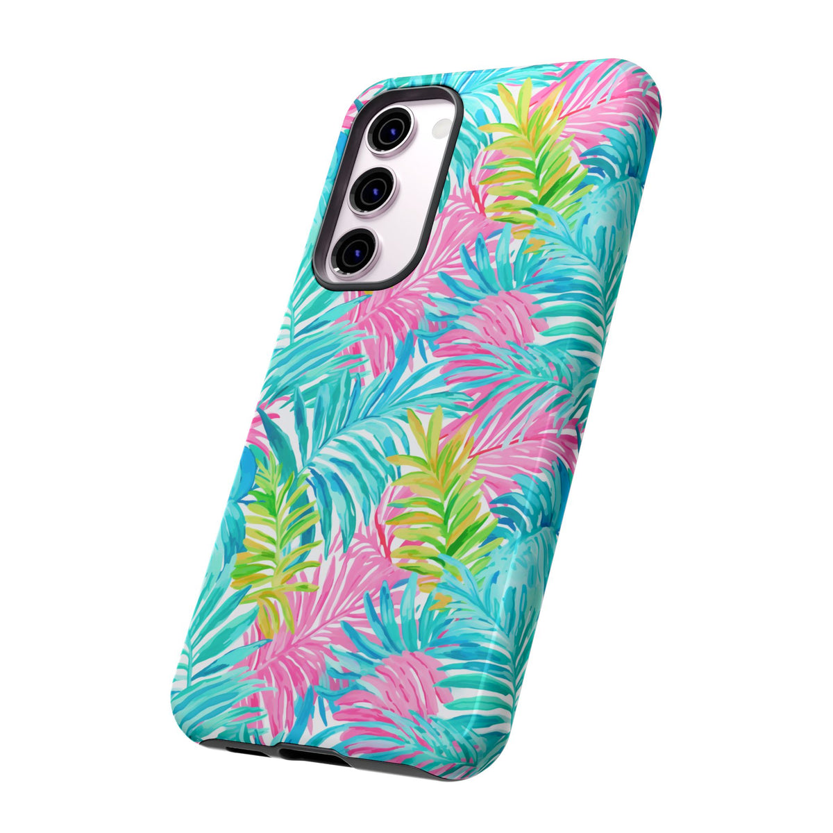 Vibrant Summer Leaves Phone Case – Colorful & Durable Summer Design