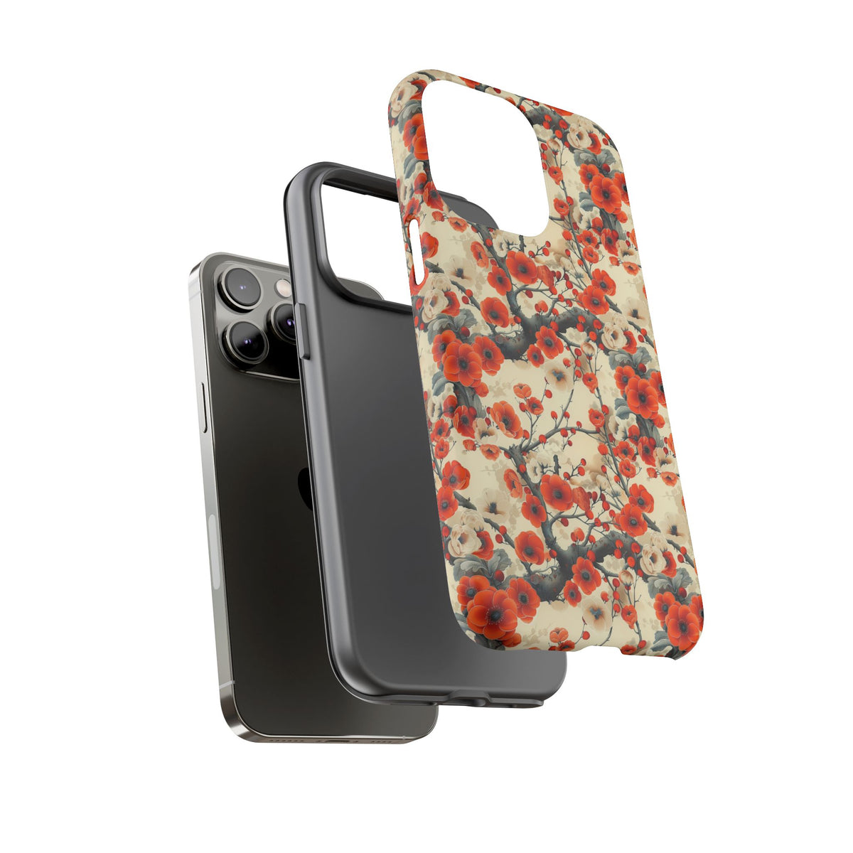 Japanese Pattern Phone Case – Elegant & Timeless Design for Your Phone 084