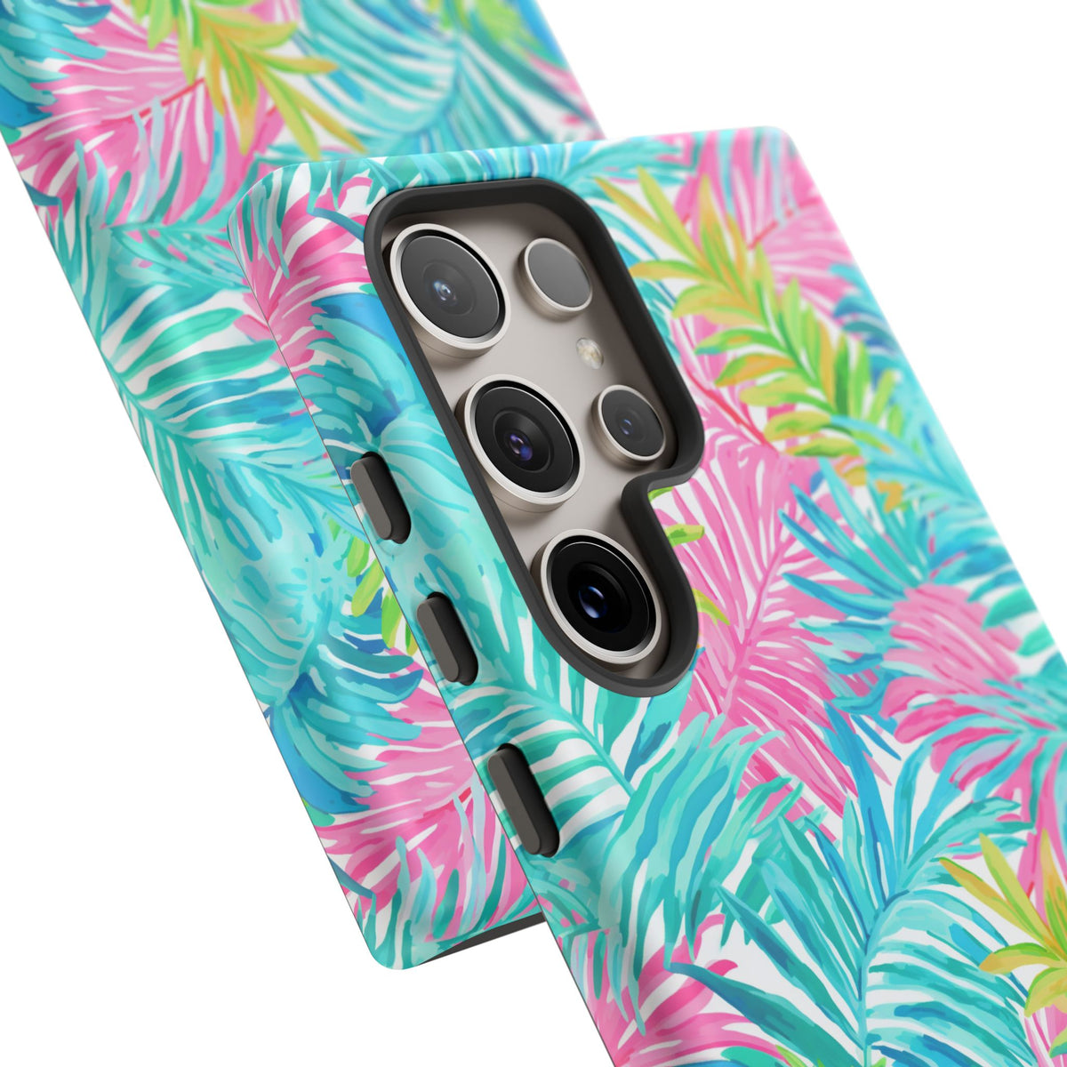 Vibrant Summer Leaves Phone Case – Colorful & Durable Summer Design