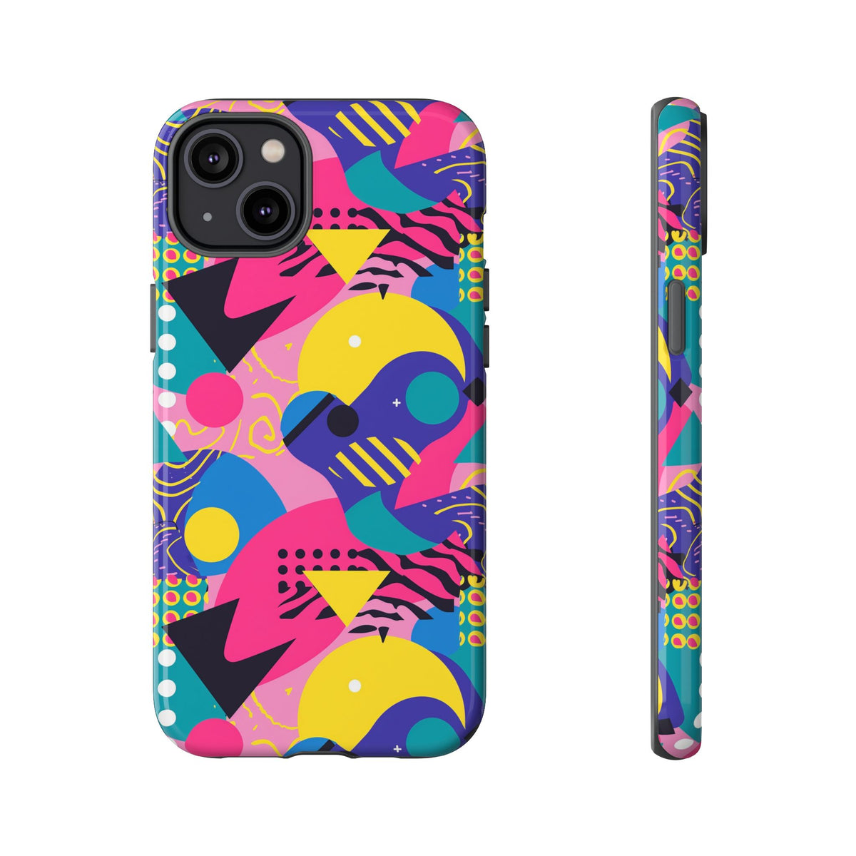 90s Themed Seamless Pattern Phone Case – Embrace Retro Style and Protection 283