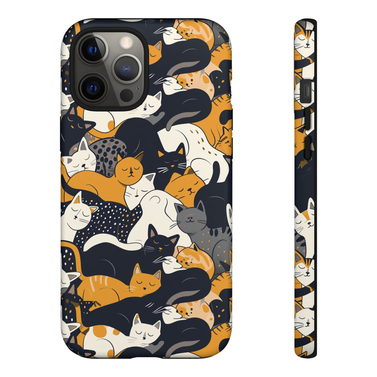 Seamless Cat Pattern Design Phone Case – Playful and Stylish Cat-Themed Phone Cover 2