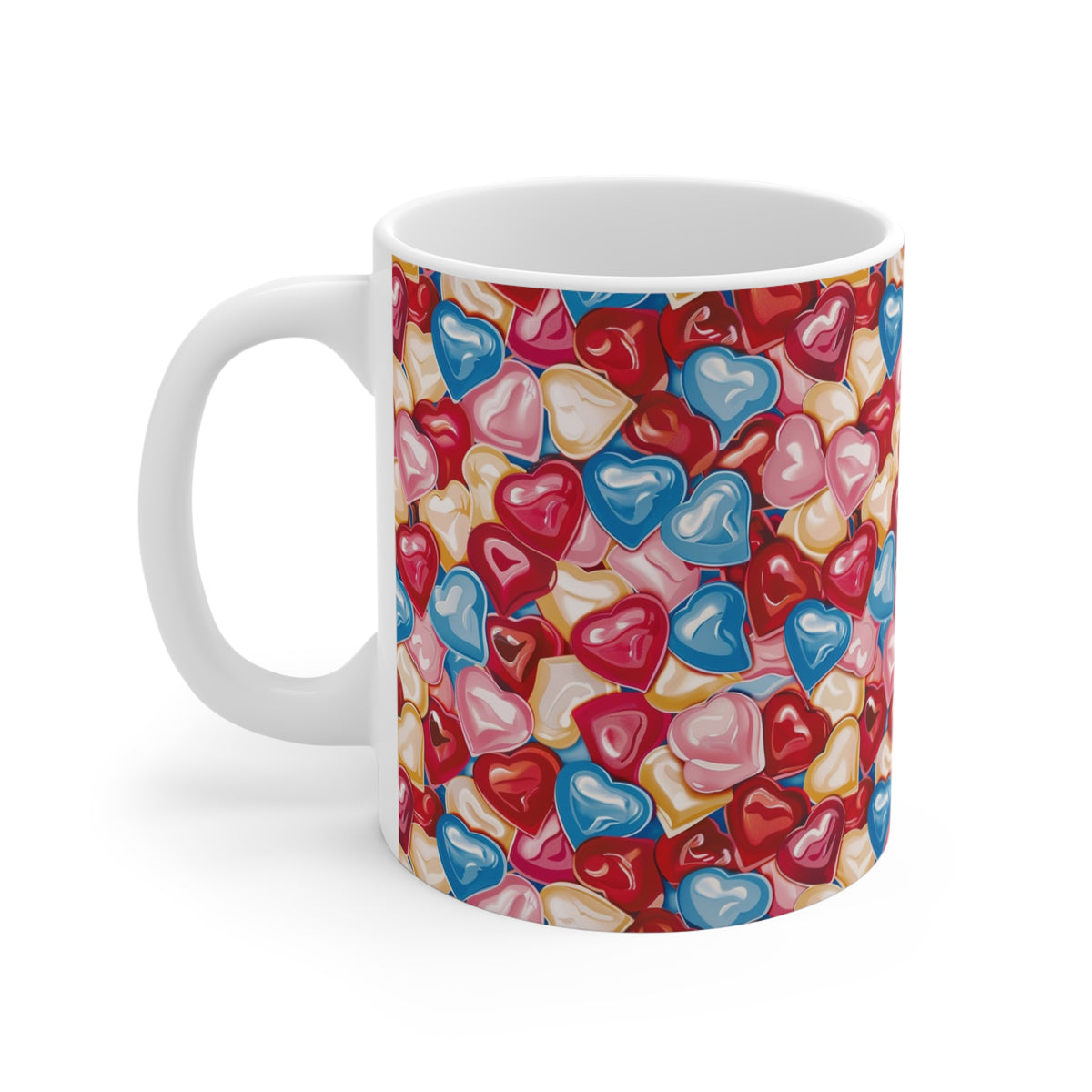 Colorful All-Over Candy Theme Coffee Mug Fun Ceramic Drinkware 083