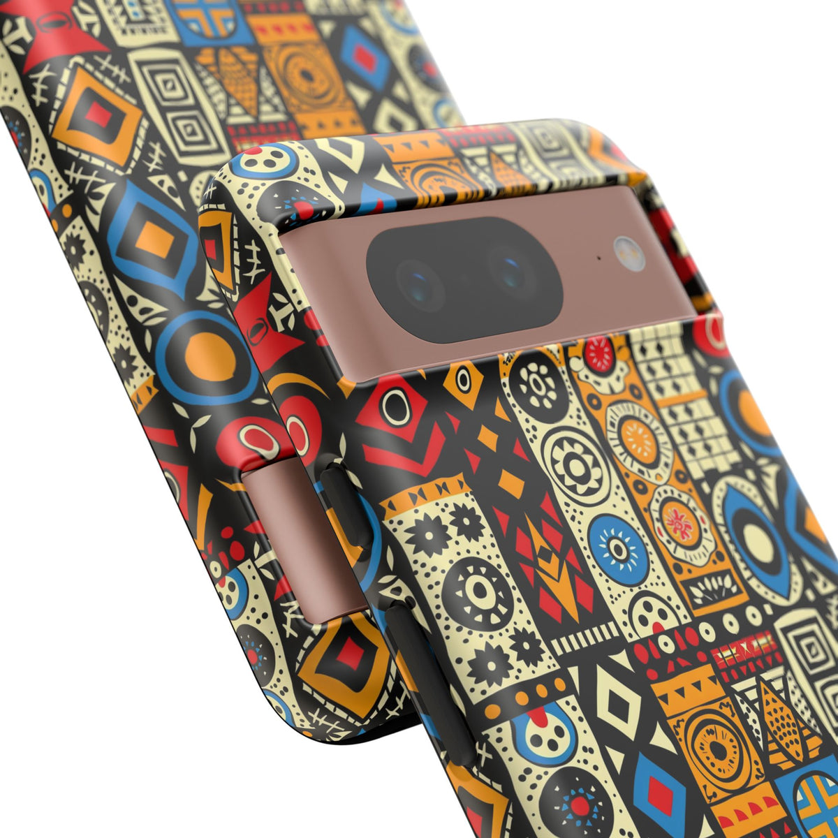 Stylish African Pattern Phone Case – Unique and Vibrant Protection 206