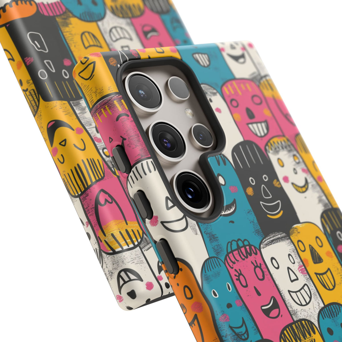 Happy Faces Phone Case – Joyful and Cheerful Design for a Bright Look 5